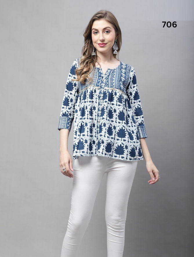 Muskan 701 Western Wear Ladies Top Catalof
